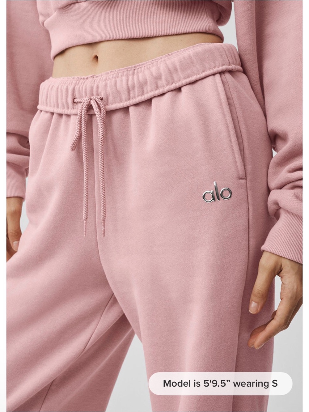 38. ALO accolade Joggers Sweatpants in Vintage pink - Picture 3 of 6